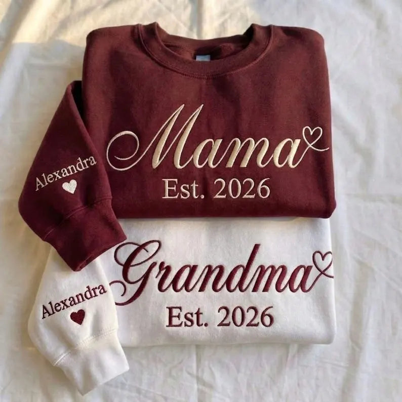 Custom mama zip trui personaliseerbare moedernaam getailleerd fleece cadeau
