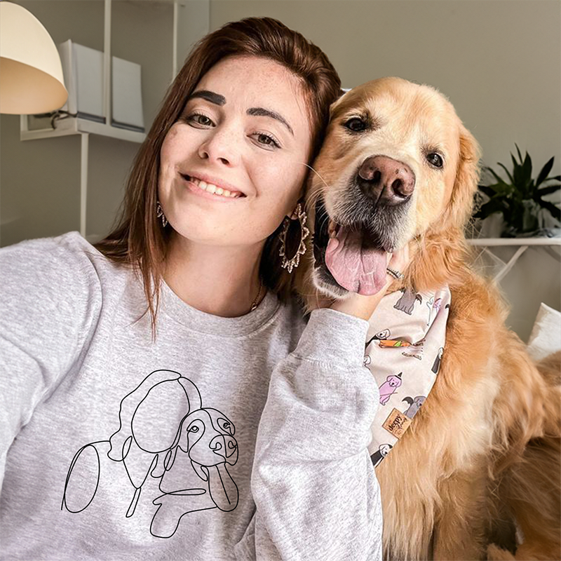 Cadeaus voor dierenliefhebbers, op maat geborduurd sweatshirt en hoodie