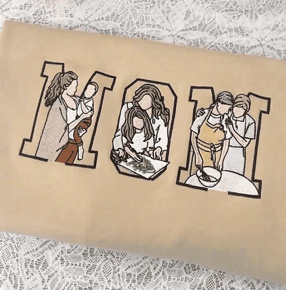 Familieportret hoodie voor gezin met 3 kinderen gepersonaliseerde karikatuur verjaardagscadeau