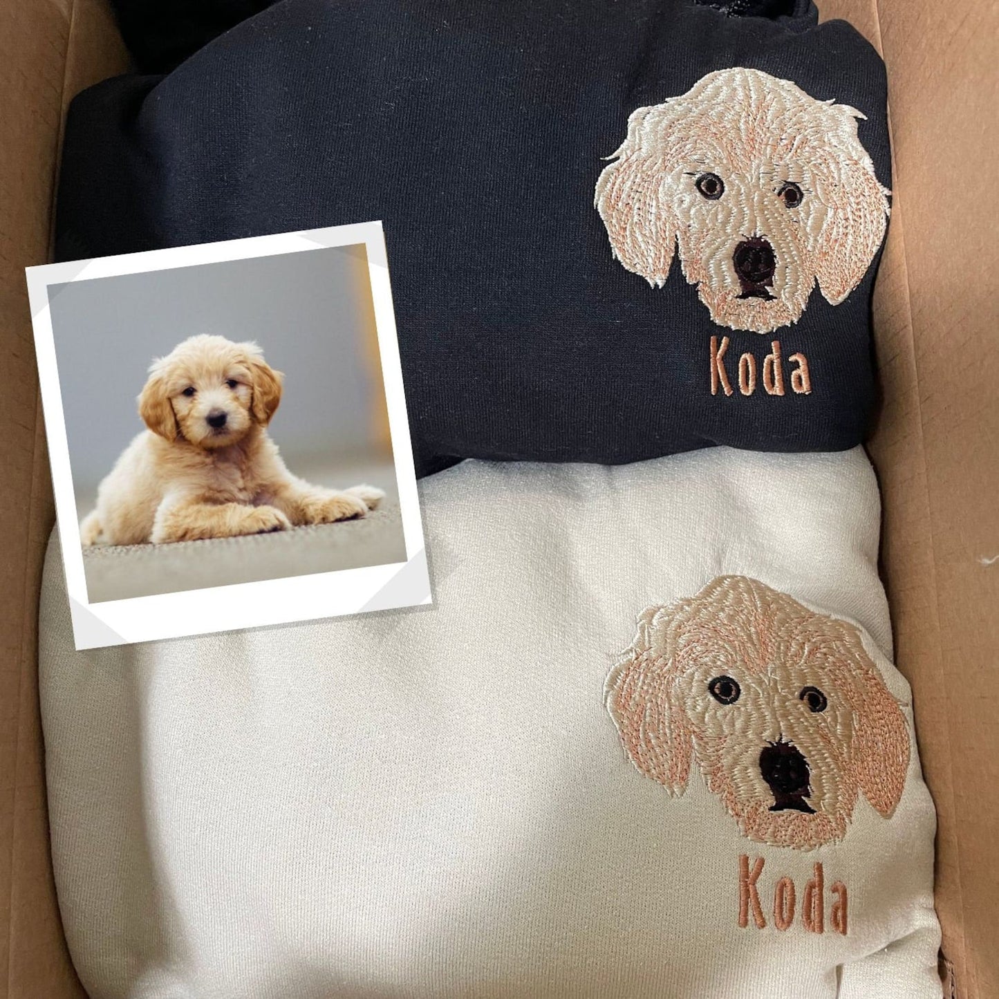 Op Maat Bedrukt Geborduurd Huisdiersweatshirt, Gepersonaliseerd Met De Foto Van Uw Huisdier, Het Gezicht Van Uw Hond Of Kat Of De Naam Van Uw Dierenliefhebber, Sweatshirt, Hoodie, T-Shirt