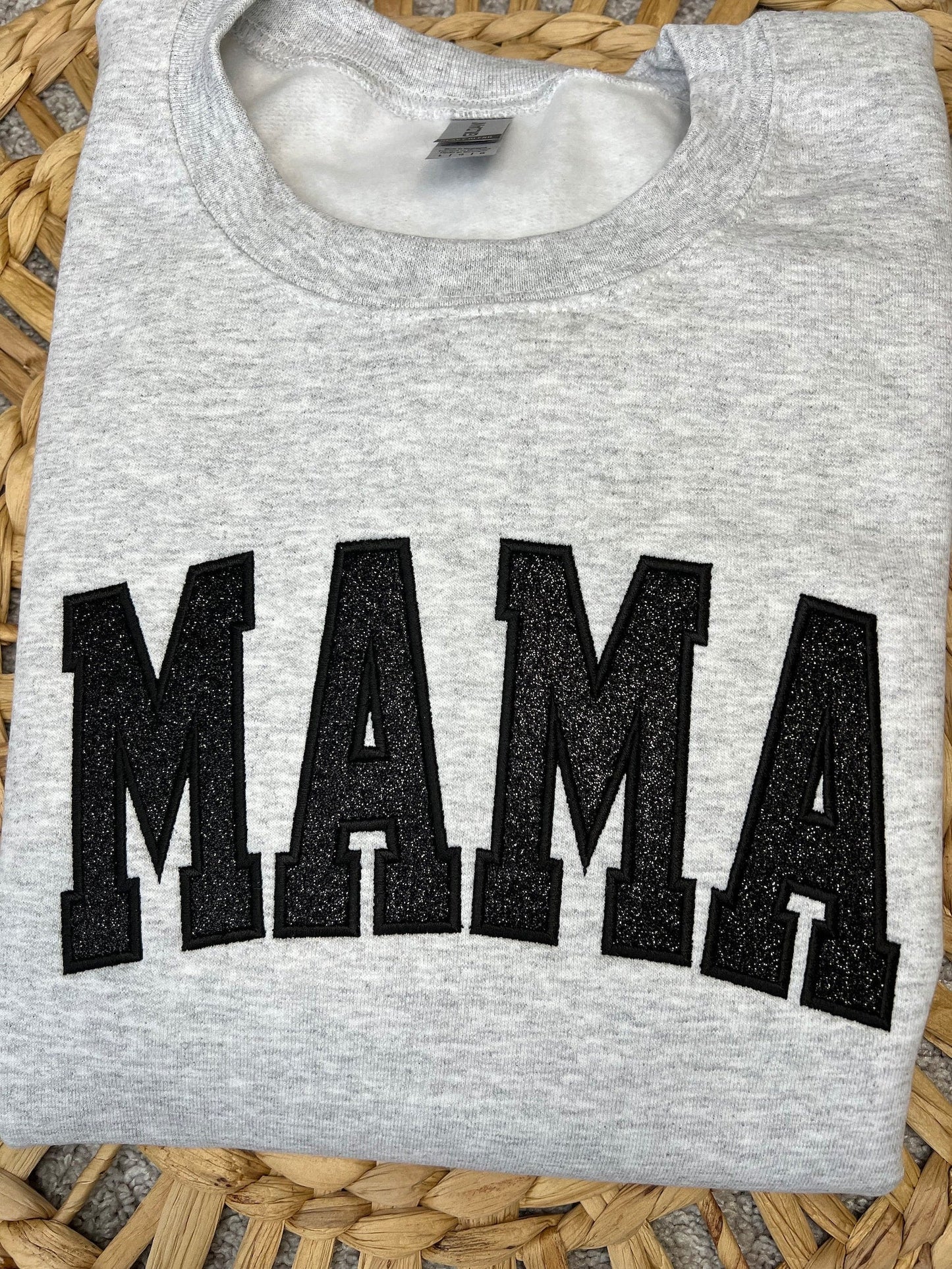 Mama Sweatshirt Glitter Geborduurd Mama Sweatshirt Verpleegster Sweatshirt Cadeau Voor Mama Geborduurd Sweatshirt Mama Tijdperk Boho Modern Mama Cadeau