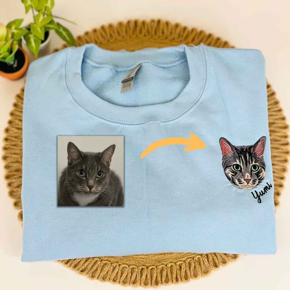 Op Maat Geborduurde Dierenkleding - Unieke Sweatshirts & Hoodies met Huisdierportretten voor Dierenvrienden