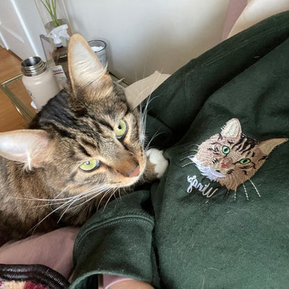 Op Maat Geborduurde Dierenkleding - Unieke Sweatshirts & Hoodies met Huisdierportretten voor Dierenvrienden