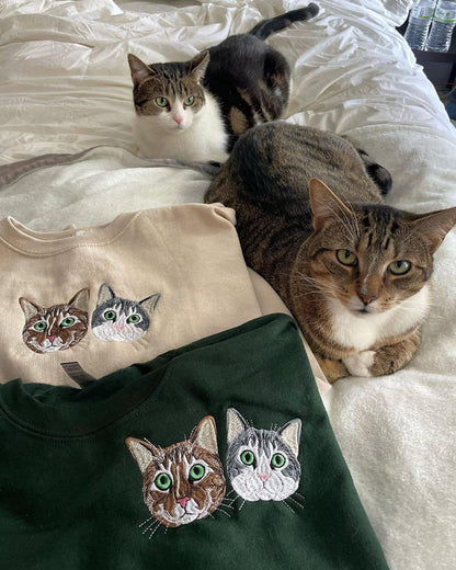 Op Maat Geborduurde Dierenkleding - Unieke Sweatshirts & Hoodies met Huisdierportretten voor Dierenvrienden
