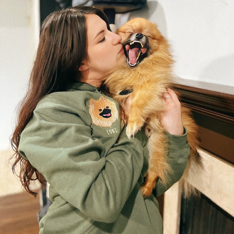 Op Maat Geborduurde Dierenkleding - Unieke Sweatshirts & Hoodies met Huisdierportretten voor Dierenvrienden