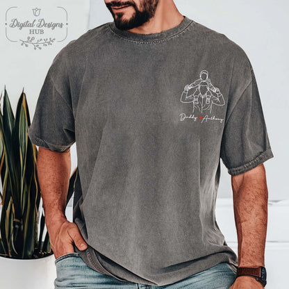 Gepersonaliseerde vadersfoto-shirt, Vaderdagshirt, gepersonaliseerd fotoshirt voor vader, Vaderdagcadeau