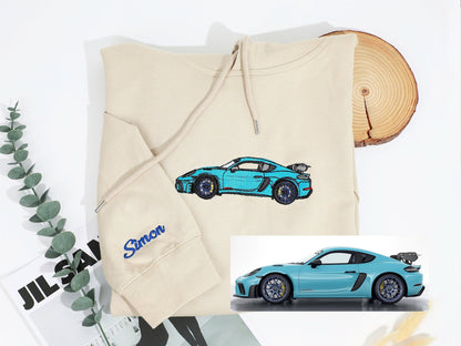 Aangepaste auto demper shirt, hoodie voor autoliefhebbers, gepersonaliseerde race auto hoodie, cadeau voor hem, auto demper sweatshirt, cadeau voor papa, cadeau voor vriend