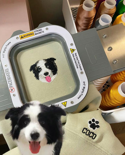 Geborduurde Huisdier Hoodies - Op Maat Gemaakte Sweatshirts met Dierenportretten voor Dierenliefhebbers