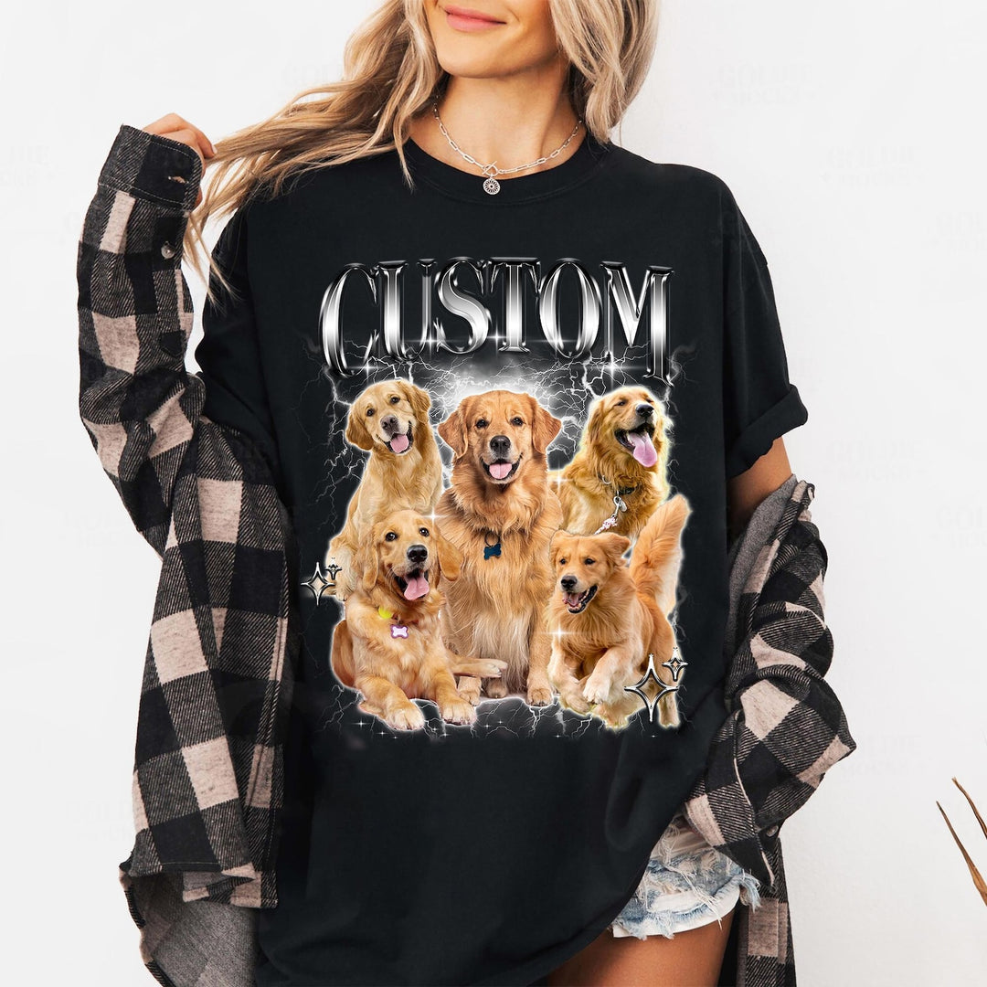 Aangepaste Hond Shirt, Aangepaste Huisdier Shirt, Gepersonaliseerde Huisdier Shirt, Aangepaste Bootleg Hond Moeder Shirt, Retro Hond Shirt, Aangepaste Kat Shirt, Bootleg Rap Hond