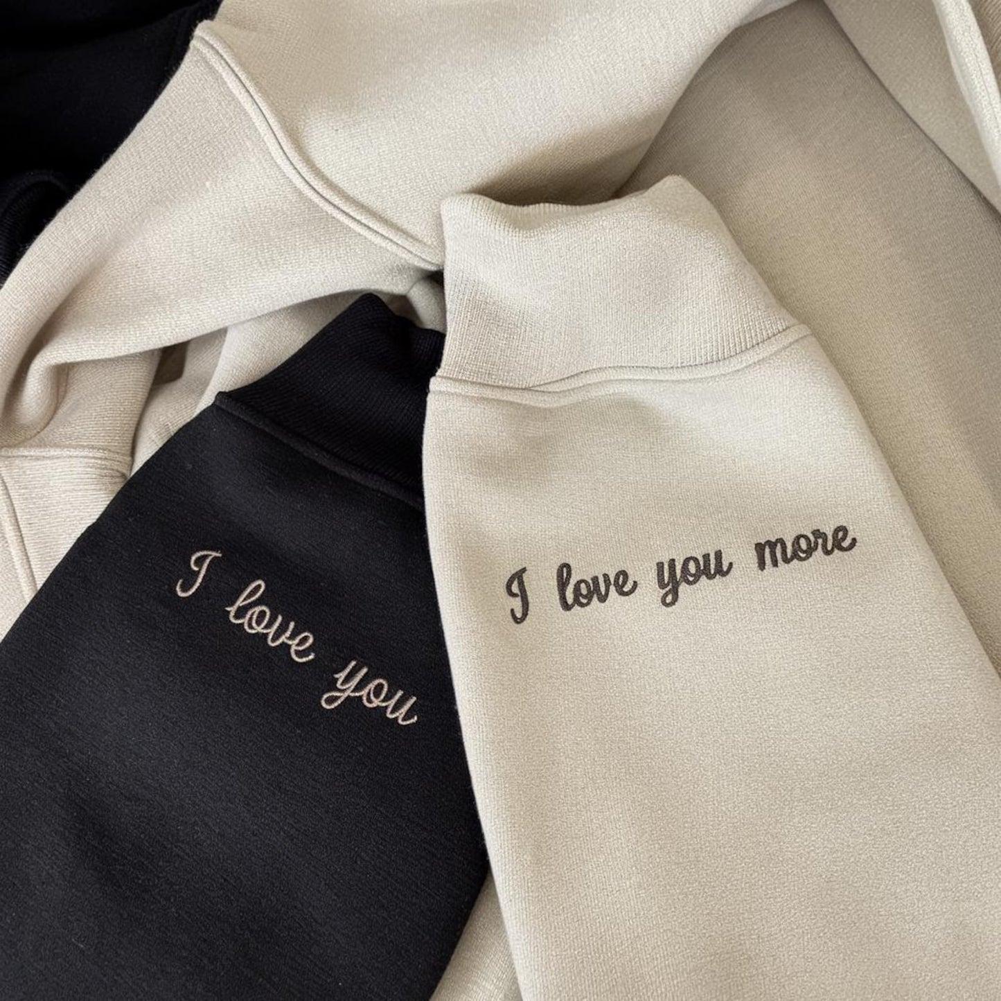 Aangepaste geborduurde hoodie of sweatshirt met ronde hals, cadeaus voor koppels, jubileum, vriendin/vriend, lgbtq, verjaardag, huwelijkscadeau, bijpassende hoodies, cadeau voor haar
