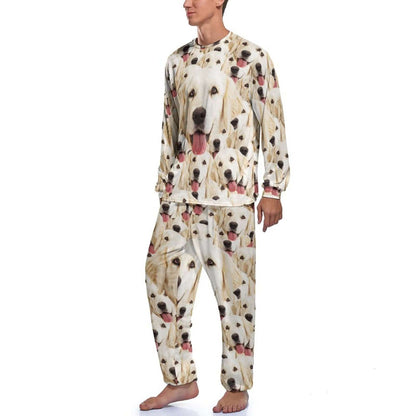 Pet Face en My Lovely Dog Pyjama Set Gepersonaliseerde herenpyjama's Zomerloungekleding