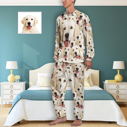 Pet Face en My Lovely Dog Pyjama Set Gepersonaliseerde herenpyjama's Zomerloungekleding